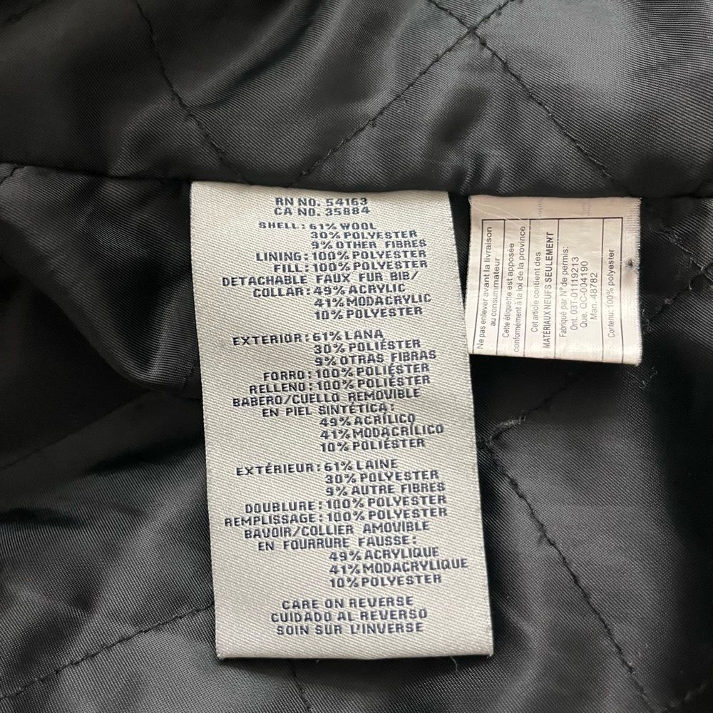 Cole Haan Black Utility Jacket with Gold Accents - Picture 7 of 7